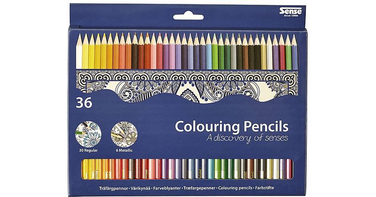 Sense Colour Pencils Including Metallic 36-pack • Se priser (13 ...