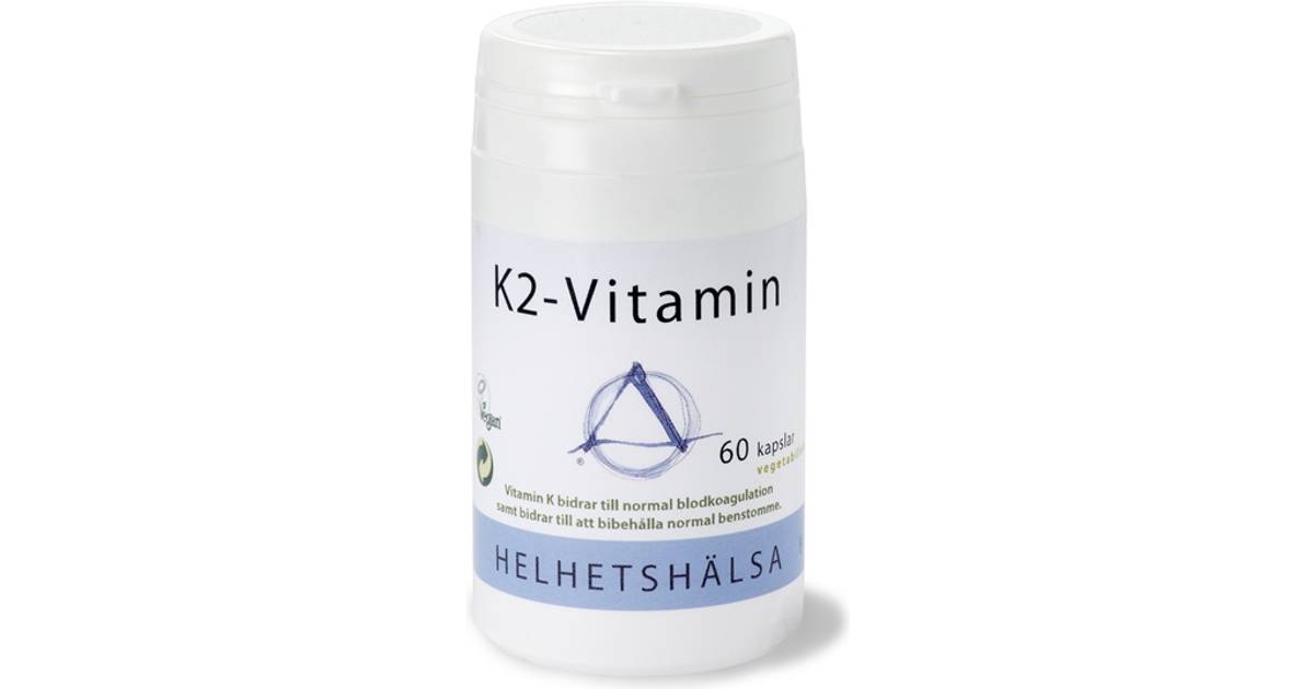 Helhetshälsa K2-Vitamin 60 st • Se pris (16 butiker) hos PriceRunner »