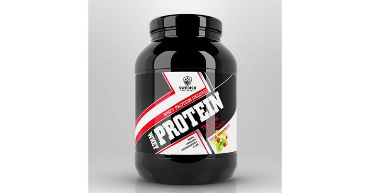 Swedish Supplements Whey Protein Deluxe Wild Strawberry 1kg • Se ...