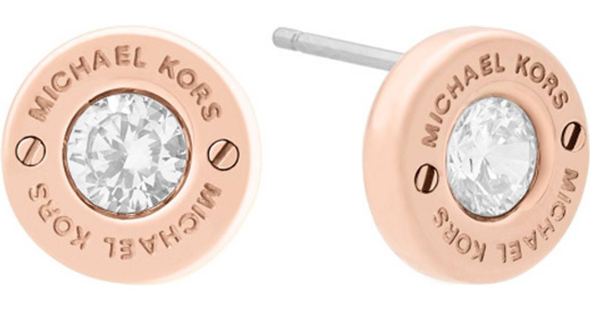 Michael Kors Iconic Earrings - Rose Gold/Transparent • Pris »