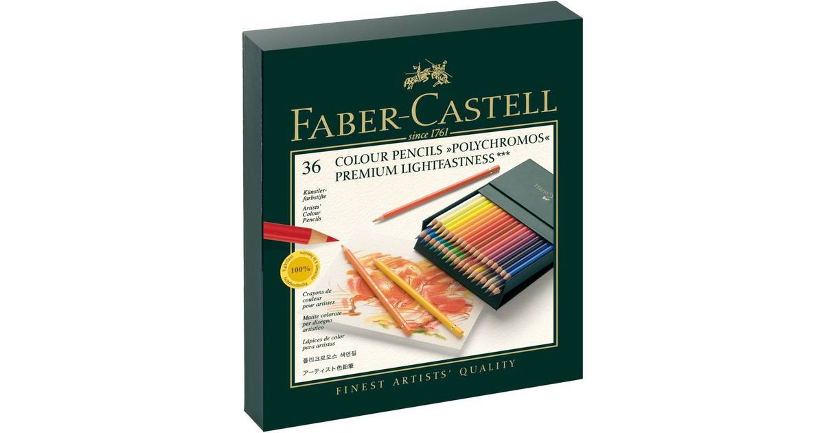 Faber-Castell Polychromos Färgpennor Studio Box 36 st • Pris »