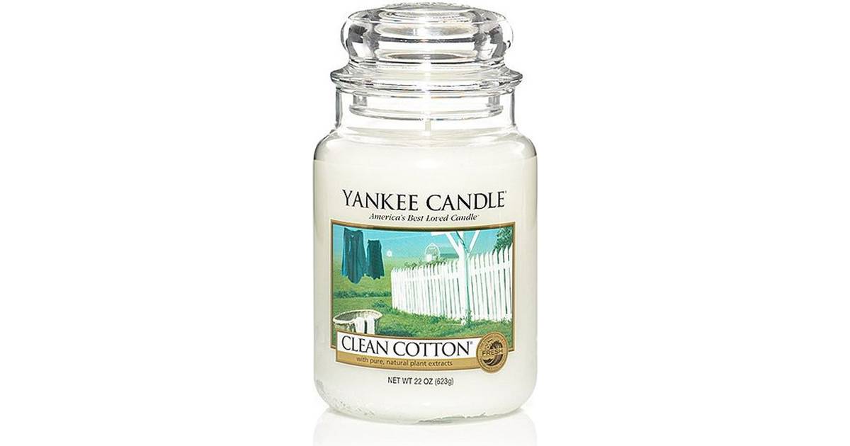 Yankee Candle Clean Cotton Large Doftljus • Se priser (20 butiker) »