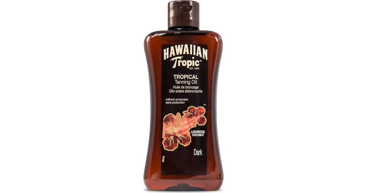 Hawaiian Tropic Tropic Dark Tanning Oil 200ml • Se priser (4 ...