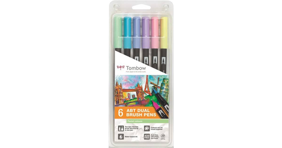 Tombow ABT Dual Brush Pastel Pens 6-pack • Se pris »