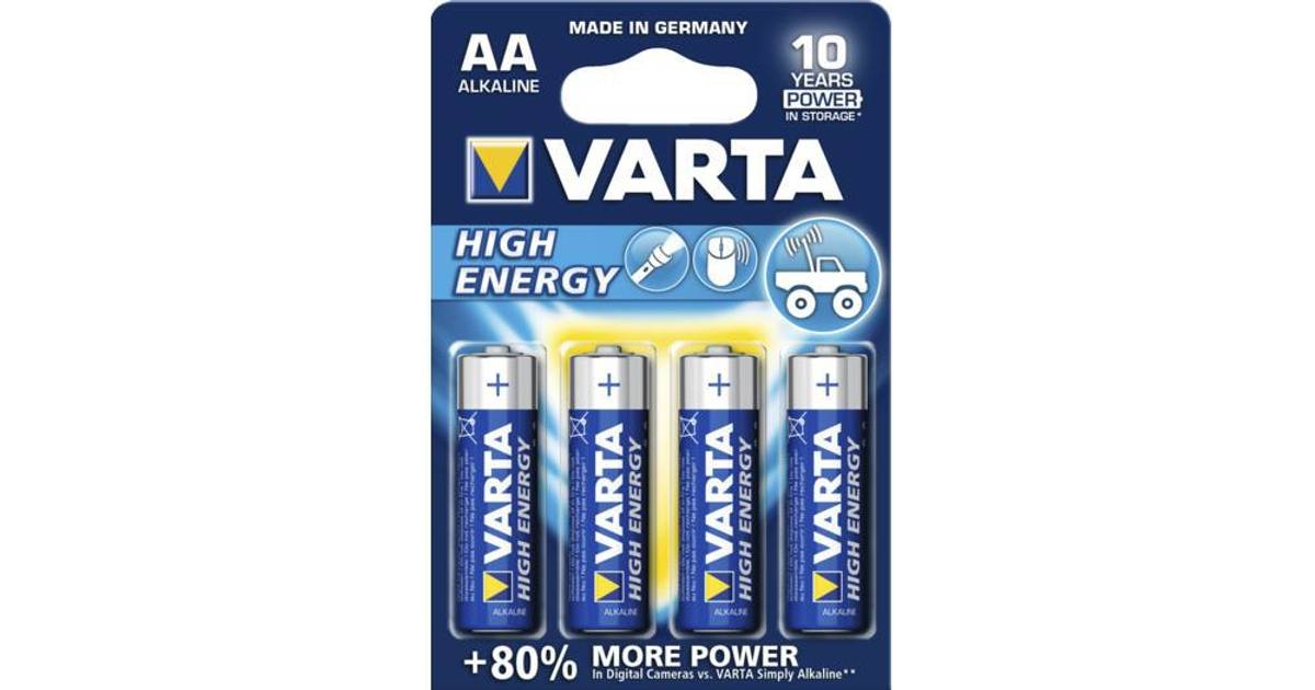 Varta High Energy AA 4-pack (59 butiker) • PriceRunner »