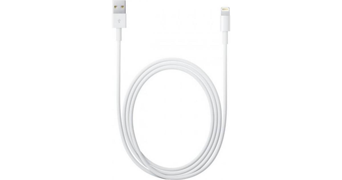 Apple USB A - Lightning 1m • Se lägsta pris (61 butiker)