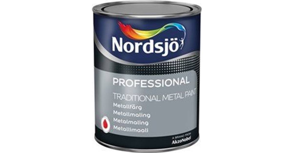 Nordsjö Professional Traditional Metallfärg Röd 1L - Hitta bästa ...