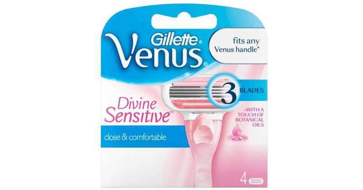 Gillette Venus Divine Sensitive Razer Blade 4-pack • Se priser (21 ...