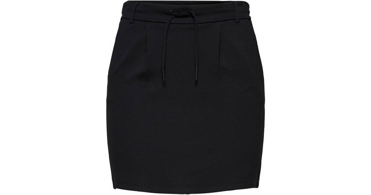 Only Poptrash Skirt - Black/Black • Se lägsta pris nu