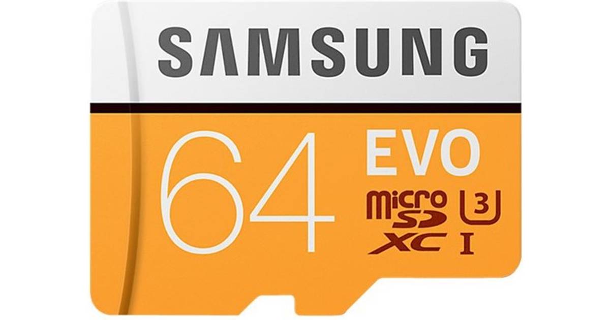 Samsung Evo MicroSDXC UHS-I U3 64GB • Se lägsta pris nu