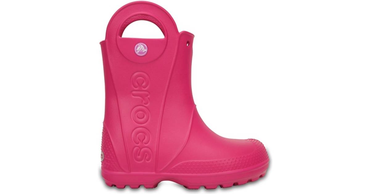 Crocs Kid's Handle It Rain Boot - Candy Pink • Se pris