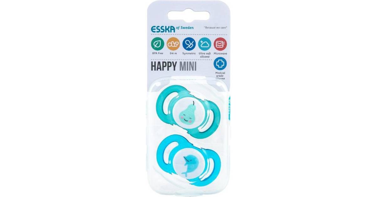 Esska Happy Mini Silicone 0-6m 2-pack • Se priser (1 butiker) »