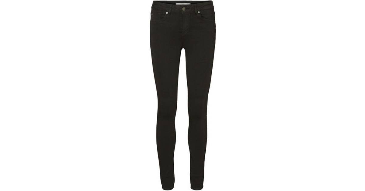 Vero Moda Lux Nw Skinny Fit Jeans - Black/Black • Pris »