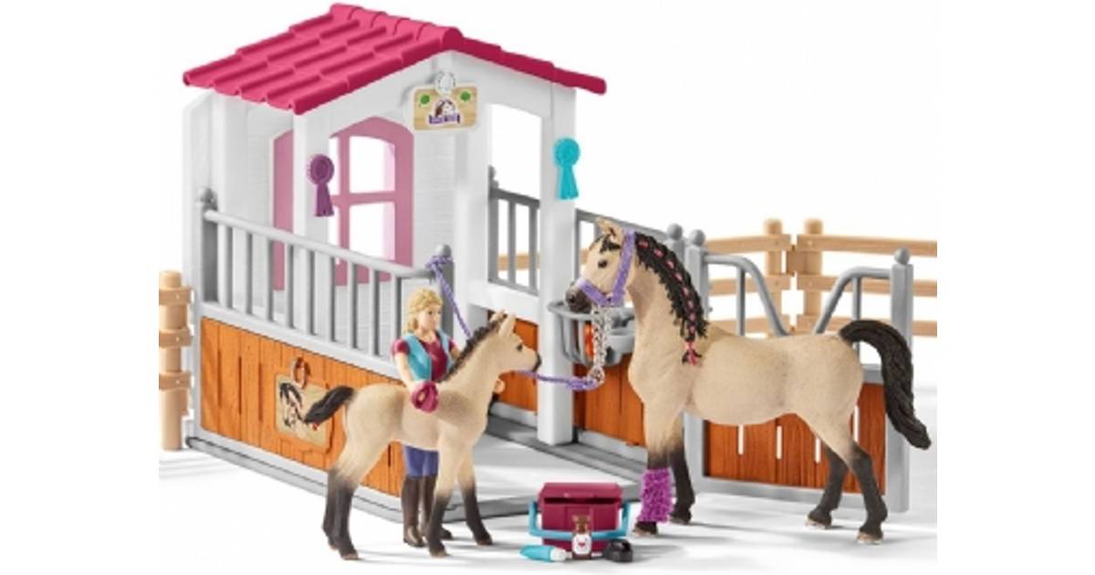Schleich Horse Stall with Arab Horses & Groom 42369 • Pris »