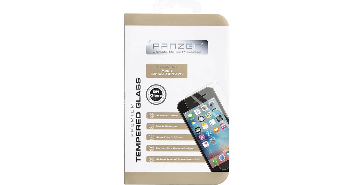 Panzer Tempered Glass Screen Protector (iPhone 5/5S/5C/SE) • Se ...
