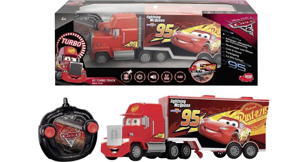 Dickie Toys Disney Pixar Cars 3 Turbo Truck Mack Truck • Se priser »