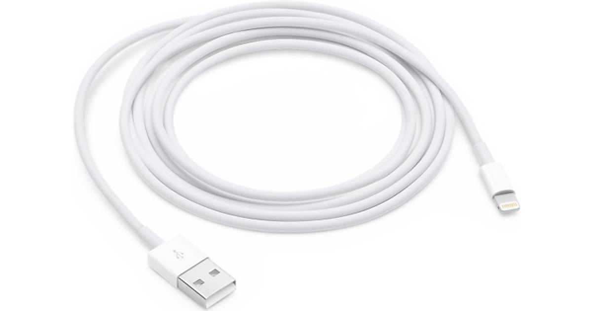 Apple USB A - Lightning 2m • Se pris (65 butiker) hos PriceRunner »