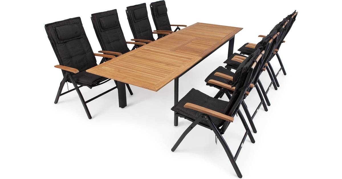 Hillerstorp Nydala 280x96 table incl. 8 Position chairs Matgrupp, 1 Bord  inkl. 8 Stolar • Pris »