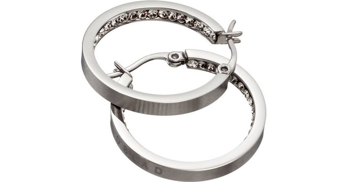 Edblad Monaco Small Earrings - Silver/Transparent • Pris »