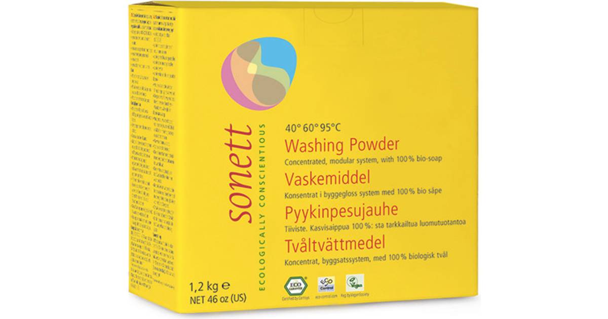 Sonett Concentrate Detergent Powder 1200g • Se priser (11 butiker) »