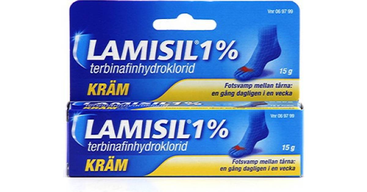 Lamisil 1% 15g Kräm (8 butiker) • Se hos PriceRunner »