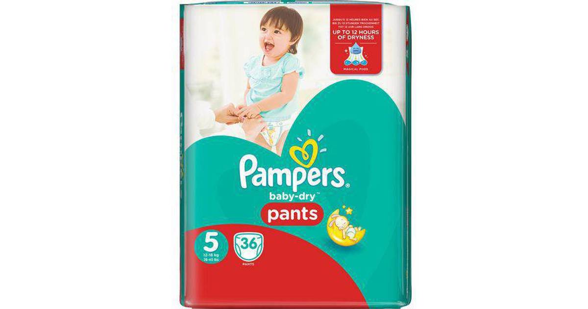 Pampers Baby Dry Pants Size 5 • Se pris (4 butiker) hos PriceRunner »