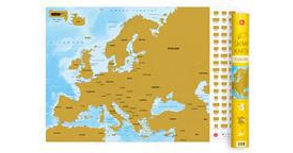 Europa - Skrapkarta (Karta, Falsad., 2016) • Priser »