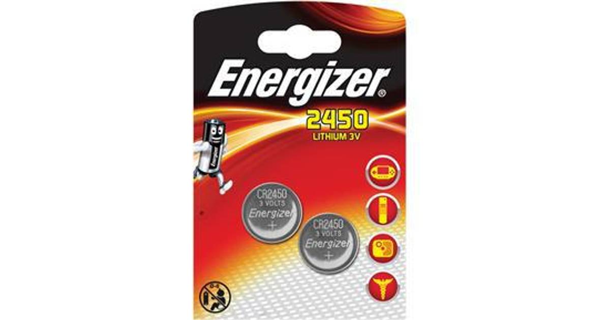 Energizer CR2450 2-pack (35 butiker) • Se PriceRunner »