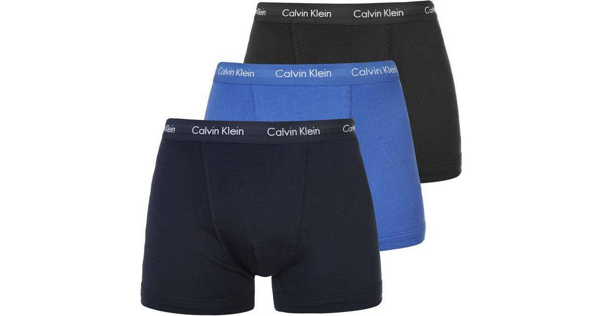Calvin Klein Cotton Stretch Boxers 3-pack - Black/Blueshadow/Cobaltwater  Dtm Wb