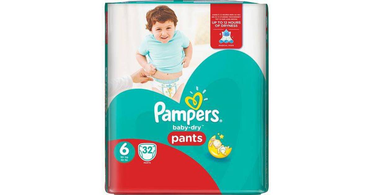 Pampers Baby Dry Pants Size 6 • Se pris (2 butiker) hos PriceRunner »