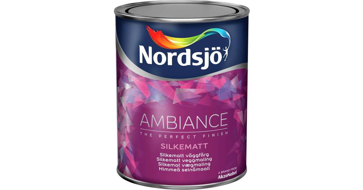 Nordsjö Ambiance Silk Matt Väggfärg Vit 10L • Se priser (2 butiker) »