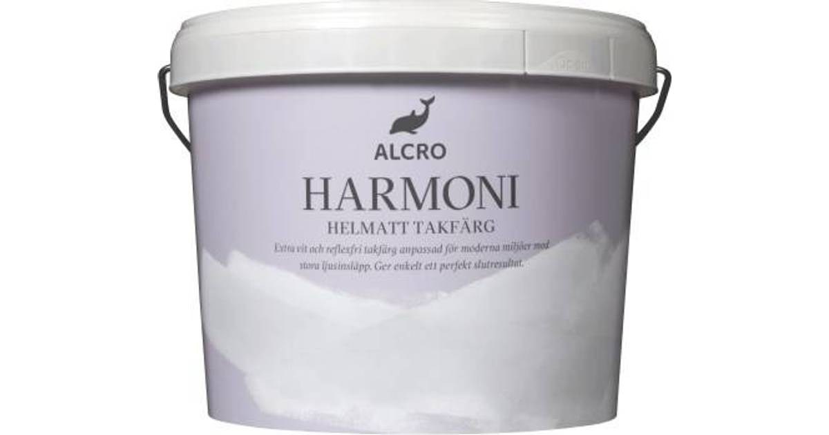 Alcro Harmoni Roof Takfärg Vit 3L • Se priser (1 butiker) »
