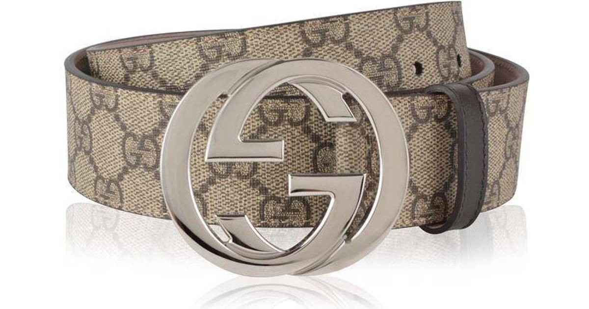 Gucci GG Supreme Belt - Beige/Ebony • PriceRunner »