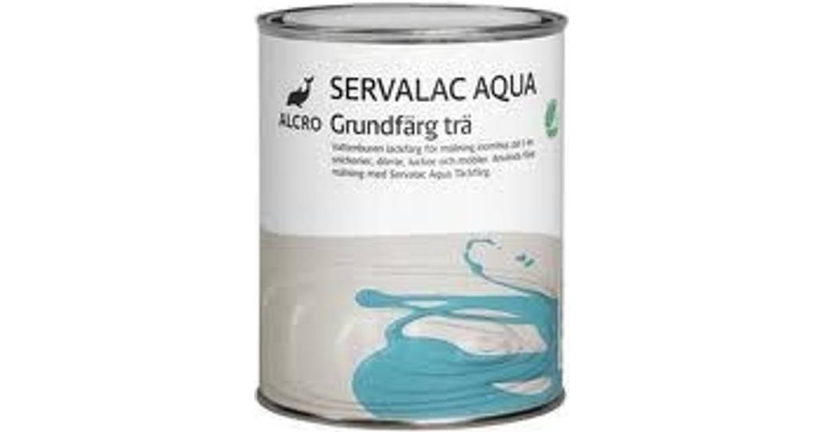Alcro Servalac Aqua Träfärg Vit 3L • Se priser (1 butiker) »
