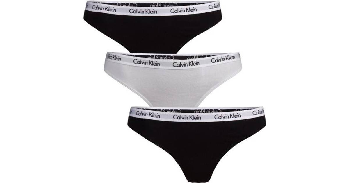 Calvin Klein Carousel Bikini Briefs 3-pack - Black/White/Black ...
