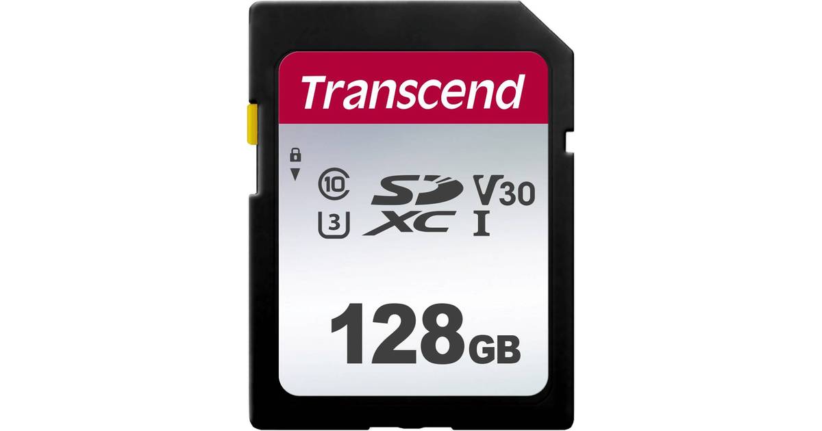 Transcend 300S SDXC Class 10 UHS-I U3 V30 95/45MB/s 128GB • Se priser »