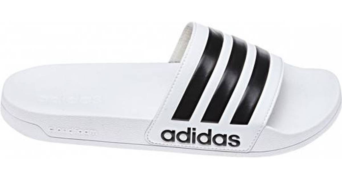 Adidas Adilette Cloudfoam Slides - Black/White