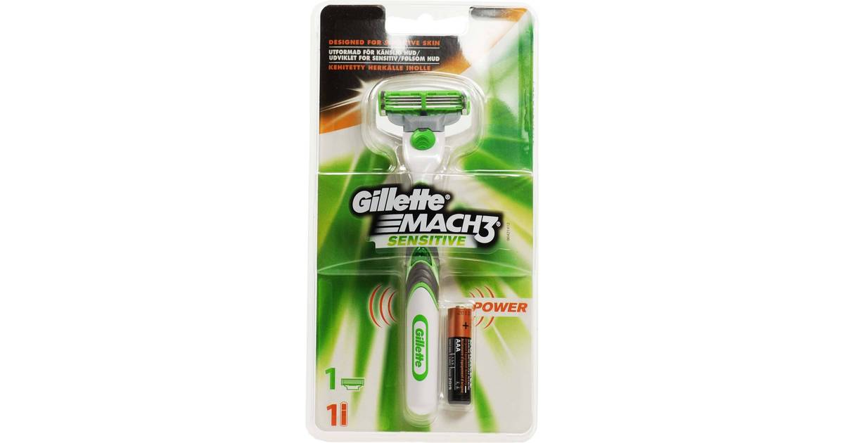 Gillette Mach3 Sensitive Power • Se pris (1 butiker) hos PriceRunner »