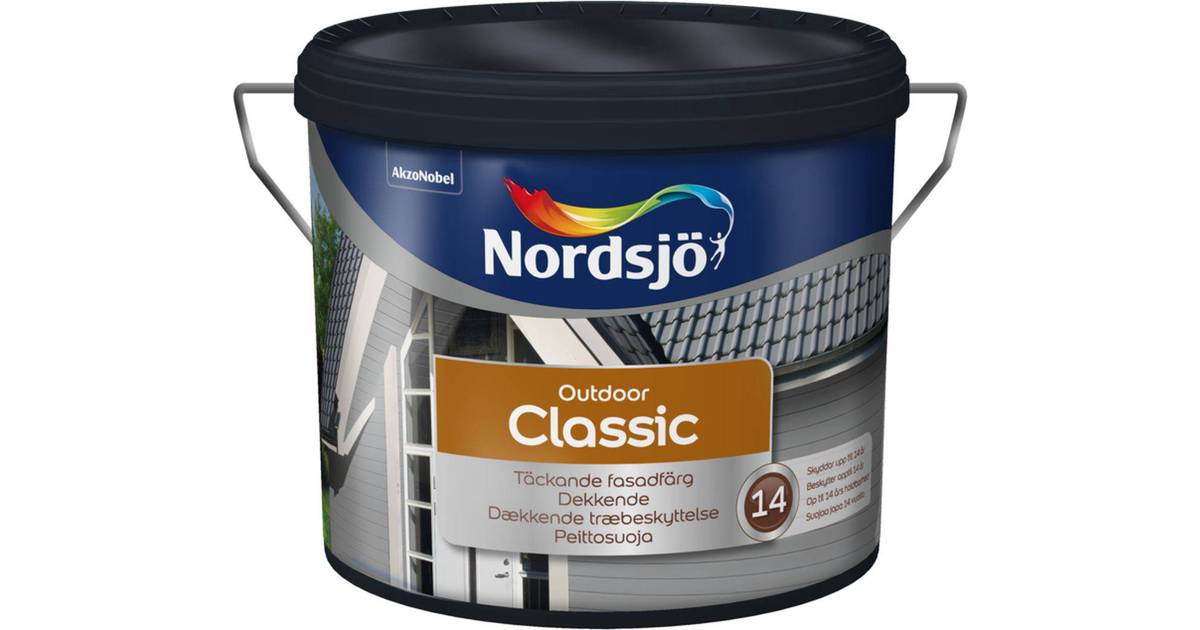 Nordsjö Outdoor Classic Träfasadsfärger Svart 10L • Pris »