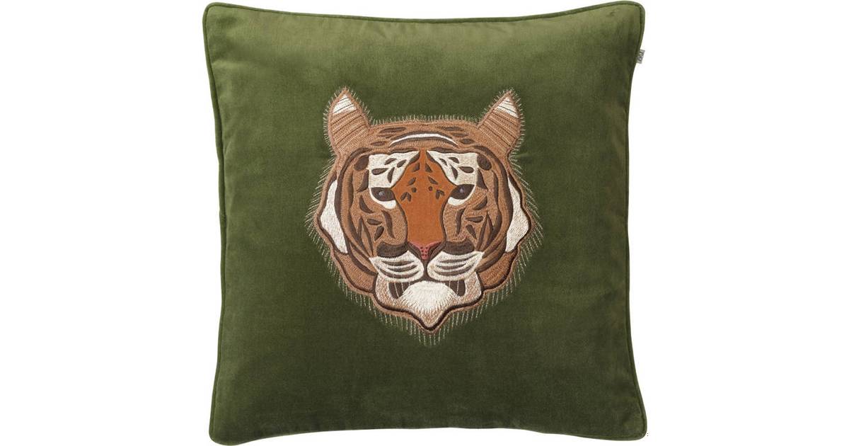 Chhatwal & Jonsson Tiger Kuddöverdrag Grön (50x50cm) • Pris »