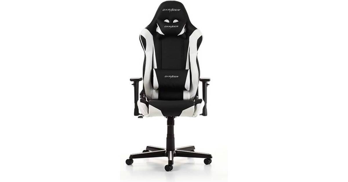 DxRacer Racing R0-NW Gaming Chair - Black/White • Pris »