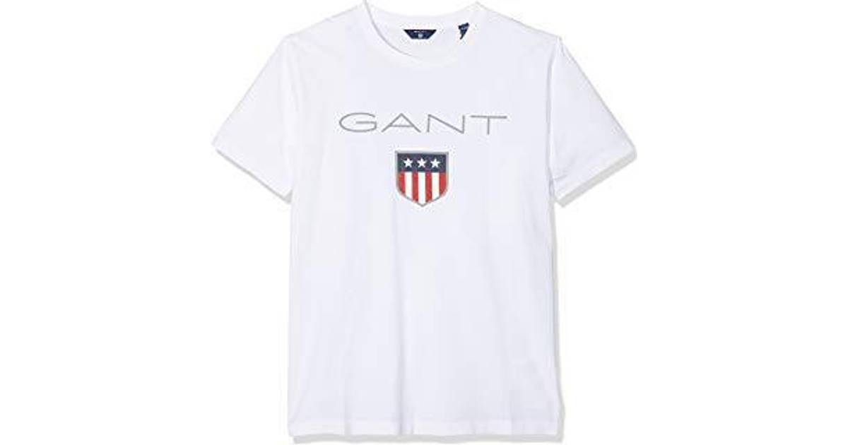Gant Teen Boy's Shield T-shirt - White (905114) • Pris »