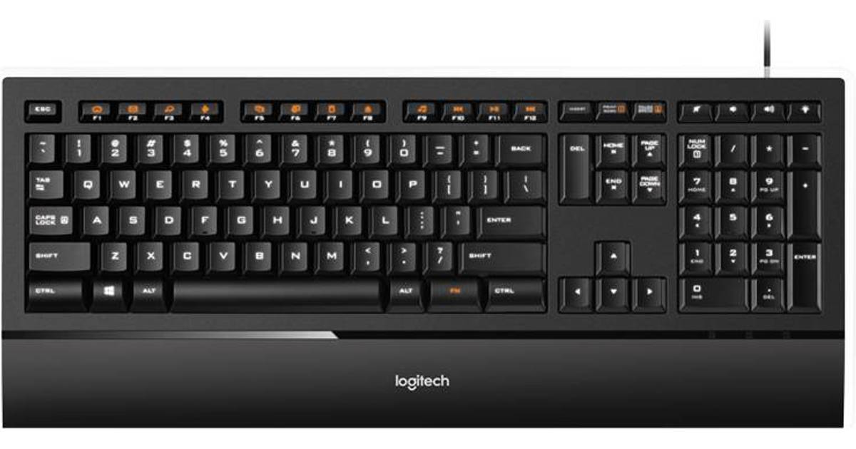 Logitech Illuminated Keyboard K740 (Nordic) • Pris »