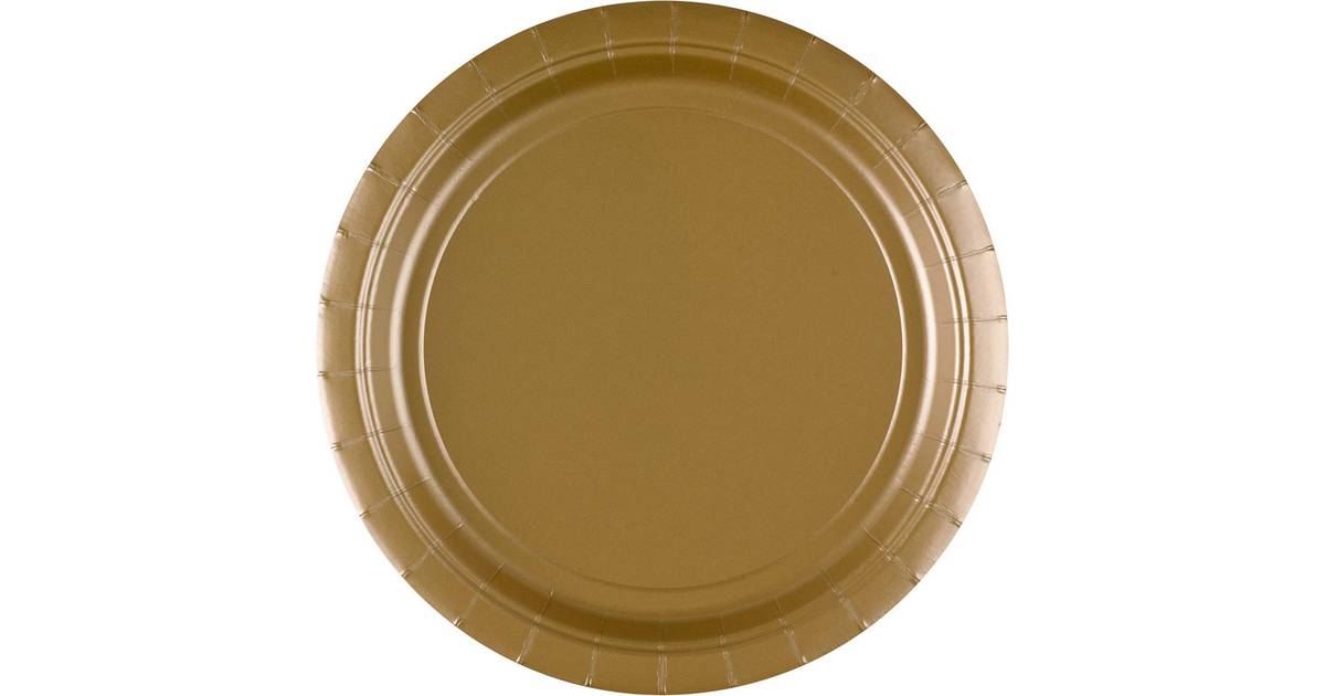 Amscan Plates Gold 8-pack • Se lägsta pris (2 butiker)