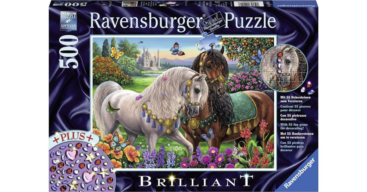 500 Piece Ravensburger Brilliant Glittering Horse Couple Jigsaw Puzzle Jigsaw Puzzles Toys Games Kiririgardenhotel Com