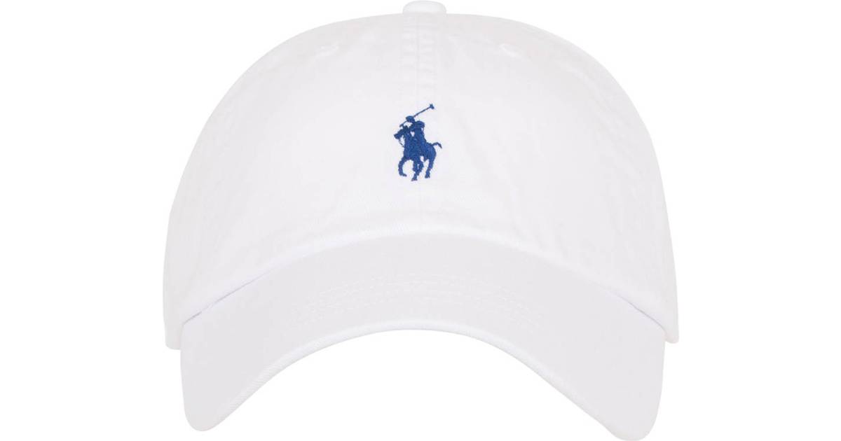 Polo Ralph Lauren Cotton Chino Baseball Cap - White/Marine Blue PP • Pris »