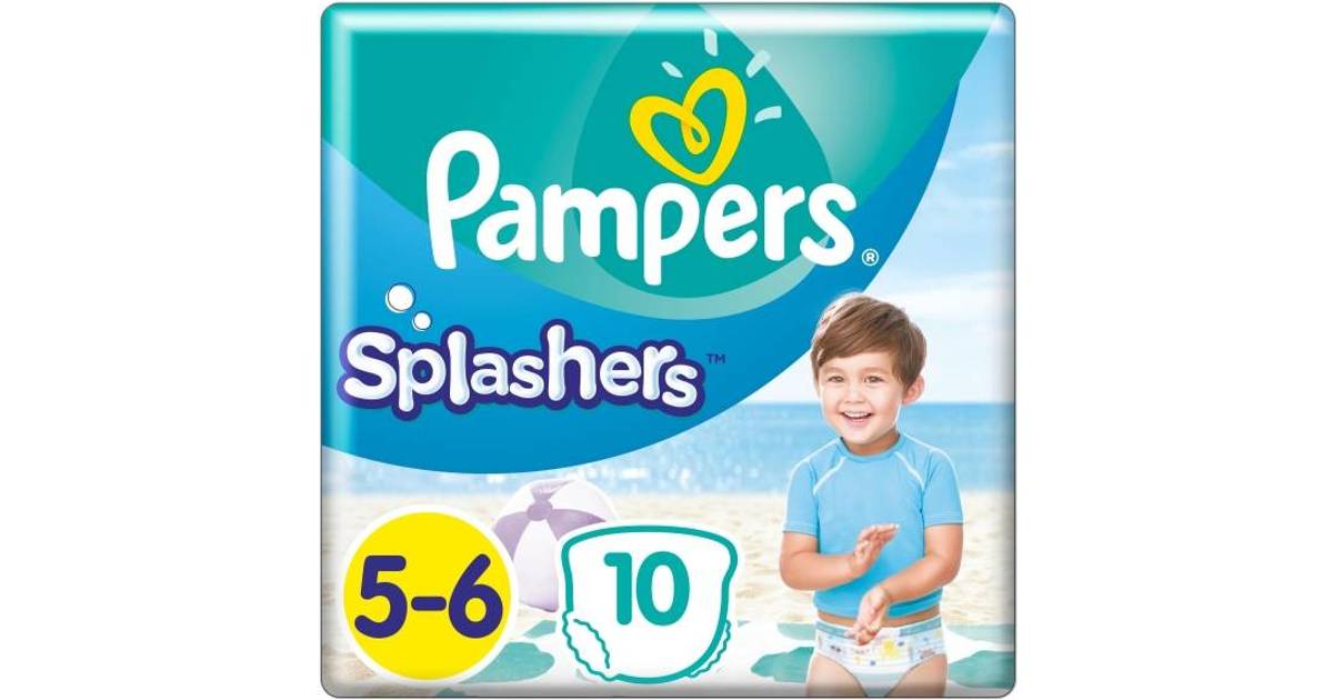 Pampers Splashers S5-6 - White • Se pris (5 butiker) hos PriceRunner »