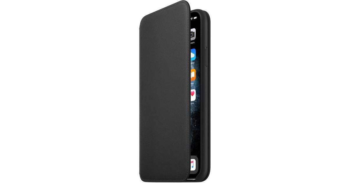Apple Leather Folio Case (iPhone 11 Pro Max) • Se priser (24 ...