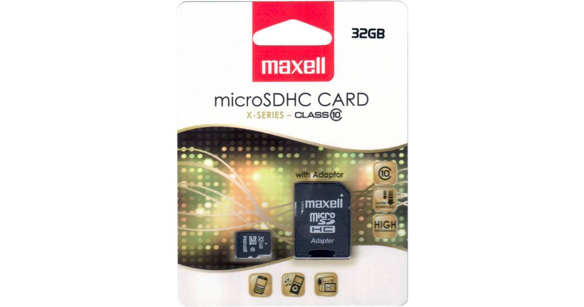 Maxell MicroSDHC Class 10 32GB • Se lägsta pris (4 butiker)