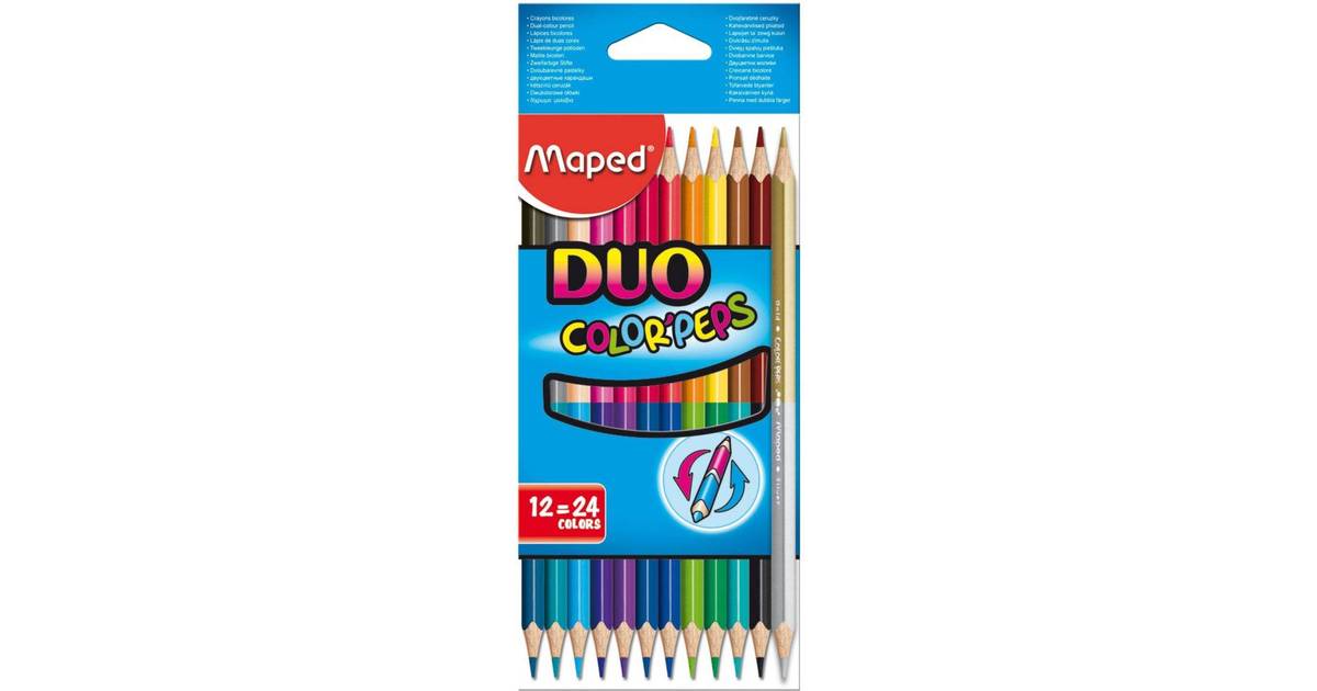Maped Color'Peps Duo Coloured Pencils 12 Pack • Se priser (3 ...